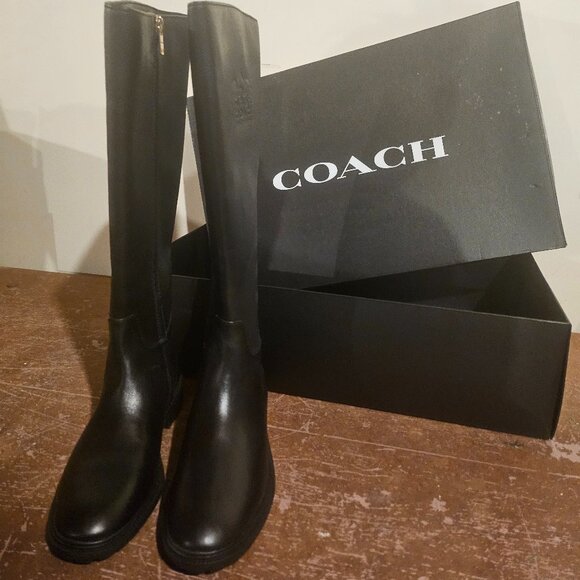 Coach Shoes - Coach Black Knee-High Boots